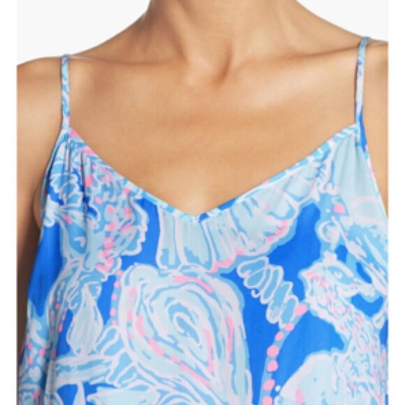 LILLY PULITZER Deanna Blouson Watercolor Strappy Romper Shorts XXS - Picture 4 of 14